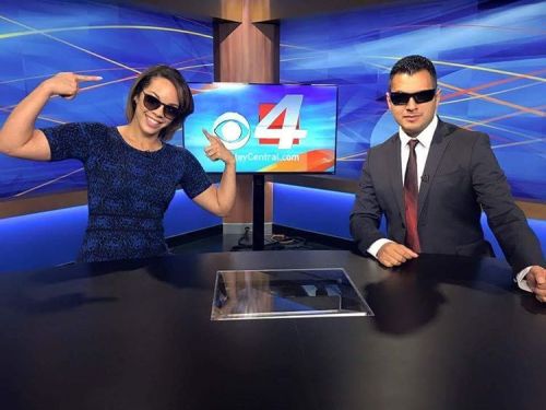 We have a little too much fun on the morning show sometimes! Happy #nationalsunglassesday everyone a