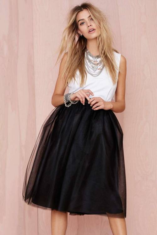 skirting-the-issue: Nasty Gal So Meshed Up Midi Skirt