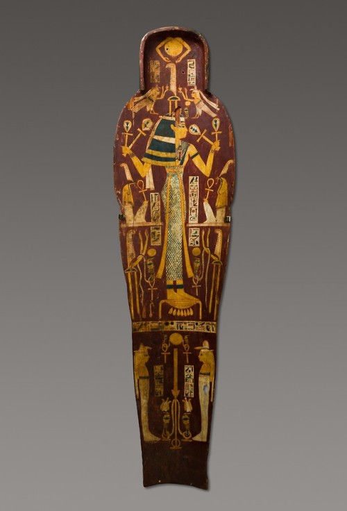 Mummy board of  Henettawy, Singer of Amun-Re dated to the reign of Psusennes I from the 21st dynasty
