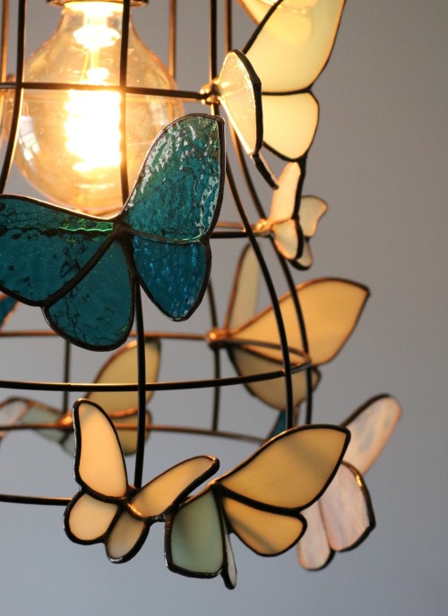 sosuperawesome:Moth to a Flame LampsNeile on Etsy