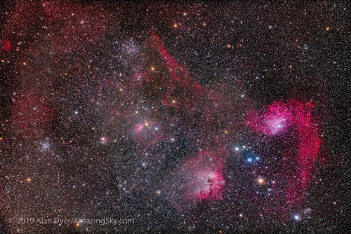 Star Clusters and Nebulas in Auriga by Amazing Sky Photography A collection of bright star clusters 