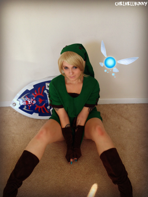 chelbunny:  chelbunny:  And here are the smutty shots from my shoot earlier today! Hmm perhaps I should be in a Zelda game- A Link to the Pussy, Ocarina of Tits haha you see where I’m going with this.   Throwback Thursday to one of my very first cosplay