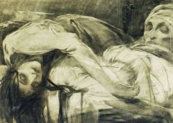 thefearfan:Alfons Mucha, “La Mort de la fiancée d’Hasanaga”                         