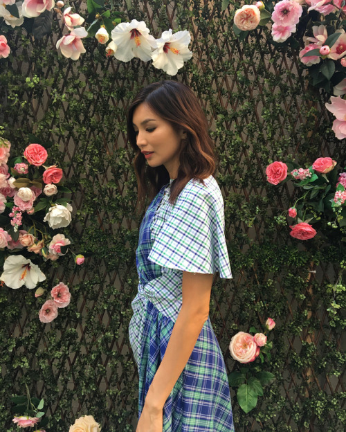 of-far-aways-and-future-days:gemma_chan: LA press junket day 1. Fallen in love with this dress @prab