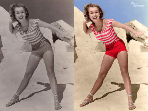 Debbie Reynolds - colorized