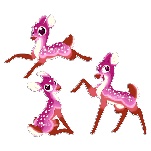 alouette-lulu: LGBT Deer stickers available in my shop !