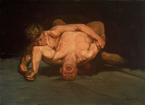 Porn 19thcenturyboyfriend:  The Wrestlers (1905), photos