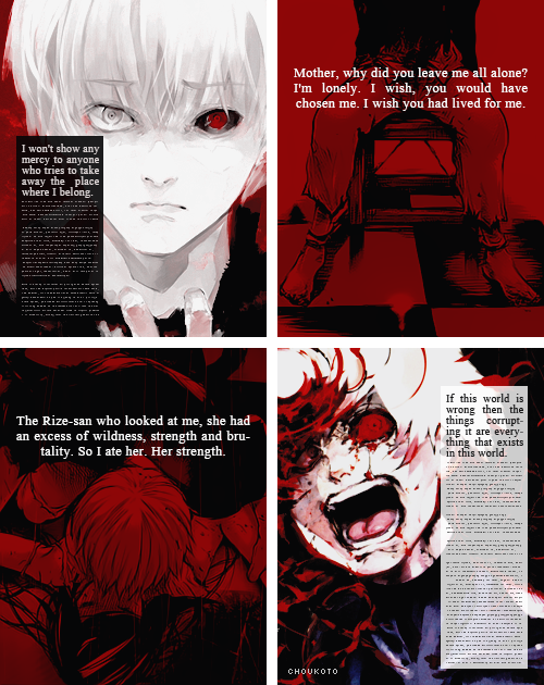 choukoto:     「 東京喰種 」━━━━━━━━━━━━━━━━━━━━━━━━━❞ Get Out Alive     ❞   