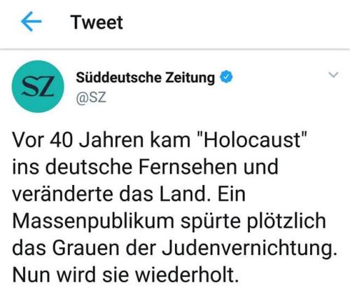 Als „Meilenstein der Erinnerungskultur“[1] gilt die kitschige TV-Miniserie „Holocaust“, die 1978 ers