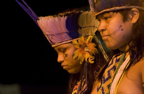 Karajá (Iny) people, Araguaia River basin, Brazil. Karajá people live in a 180-mile-long area in cen