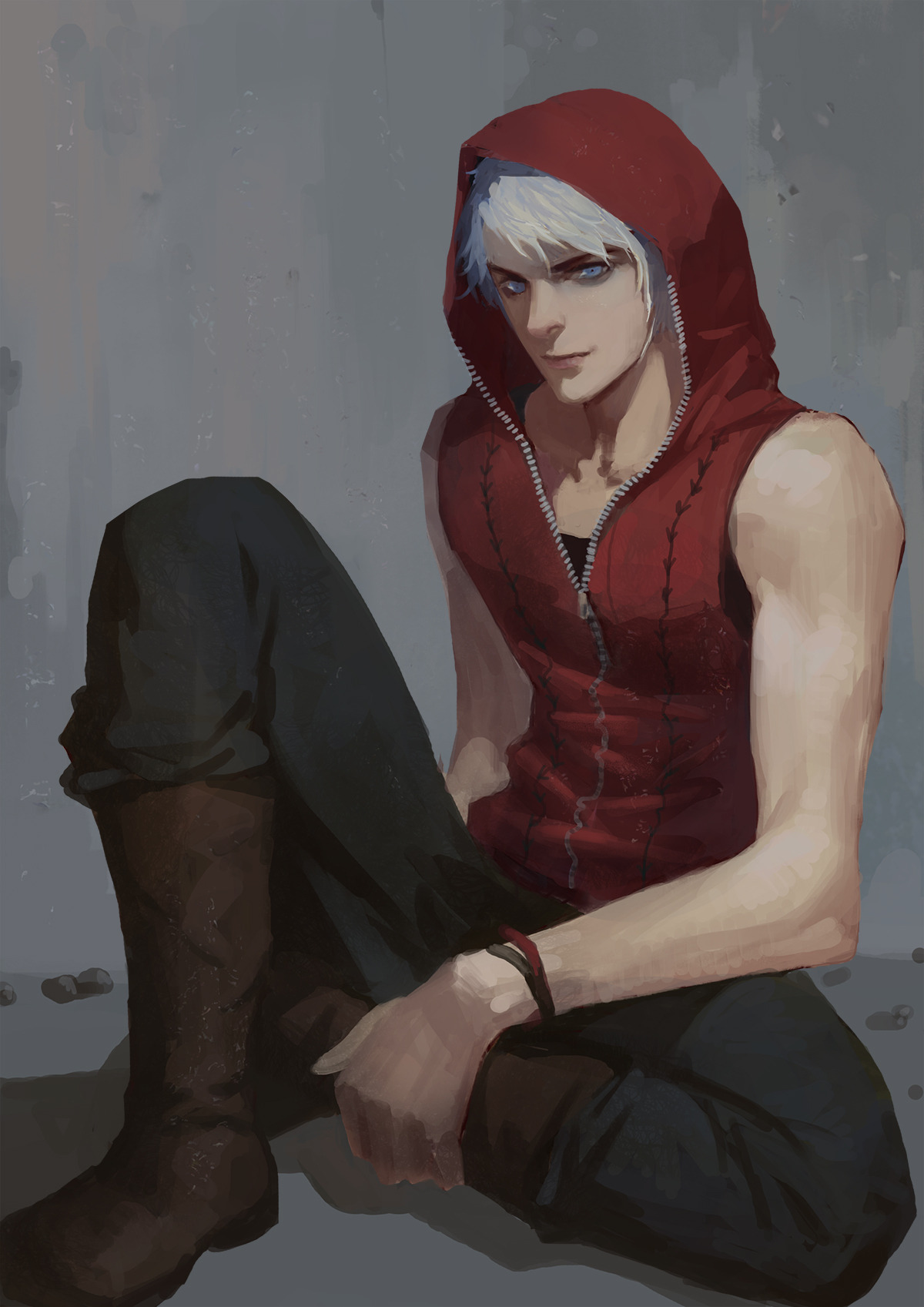 Devil May Cry Dante Fanart its showtime pizza man by teamrakenzan