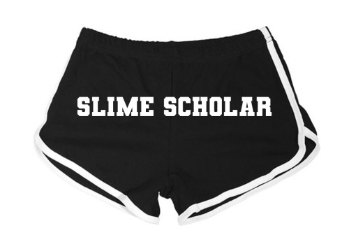 aquilaofarkham: booty shorts except with the names of bloodborne enemies printed on the back