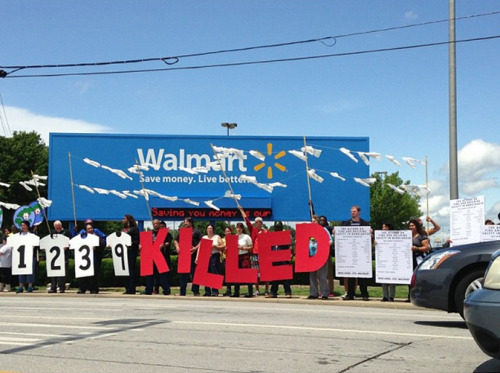 Artists vs. Walmart: our friends at CultureStrike, including Favianna Rodriguez (whos