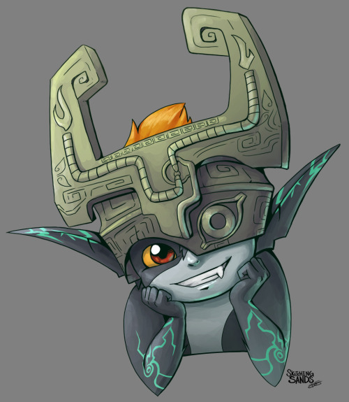 sketchingsands:  Midna!  By far the best companion in the Zelda games (in my humble opinion). :