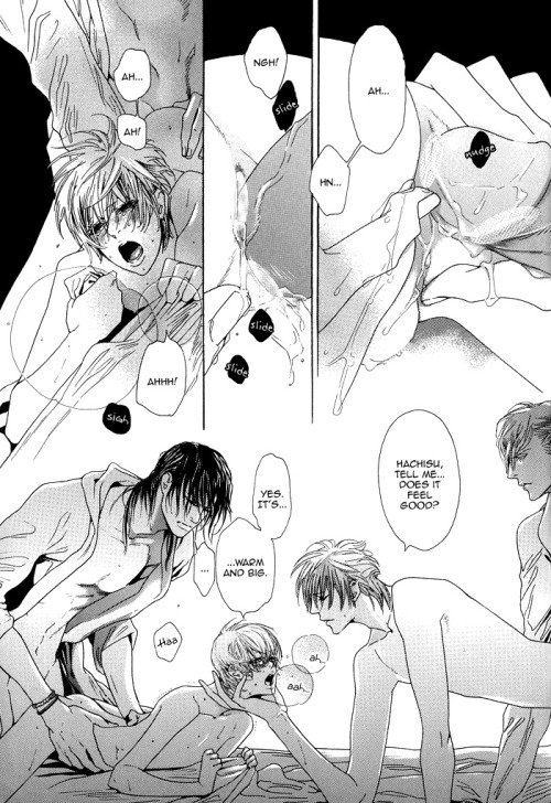 mistressofyaoi:  Miroku x Hachisu & Shion x Keito 