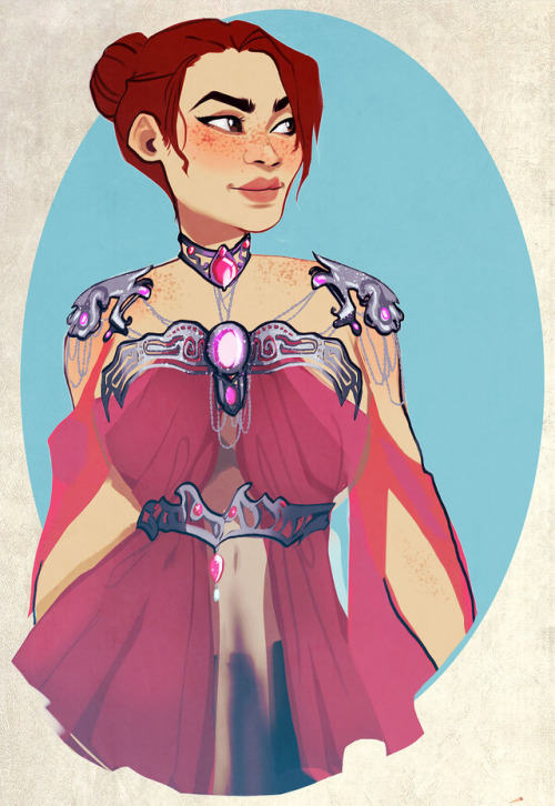 dwarrowdams:I commissioned @orokay to draw my gorgeous royal daughter Tirzah Aeducan because I neede