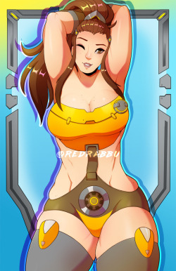 redrabbu:Brigitte print for A-kon and Metrocon!Will be available in my [ online store ] afterwards! &lt; |D’‘‘‘