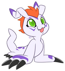 8bitwatermelon:  started watching the new Digimon anime and remembered I used to love Gomamon still do!  Digimon © Akiyoshi Hongo art © me 