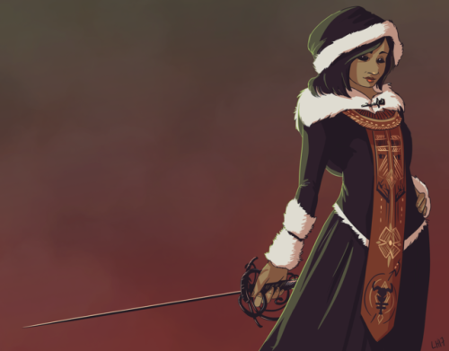 Every time I draw this NPC I tweak her outfit a bit. But it’s fine! Who wears the same thing e