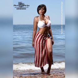 London @Mslondoncross Wearing A Flag By The Beach #Dmv #Summertime #Nikon #Magazine