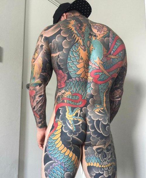 Damn. I don&rsquo;t make a habit of posting pics without dicks, but this guy&rsquo;s ink is too nice