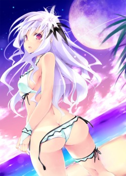 trin76:  ass bikini garter ruschuto shijou takane swimsuits tan lines the idolm@ster wardrobe malfunction | yande.re 