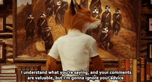 wilwheaton:  lospaziobianco: Fantastic Mr. Fox (gif) Such a cussin great movie.