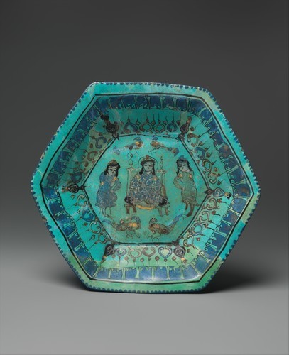 met-islamic-art:Bowl with Enthroned Figure, Attendants, and Peacocks, Metropolitan Museum of Art: Is