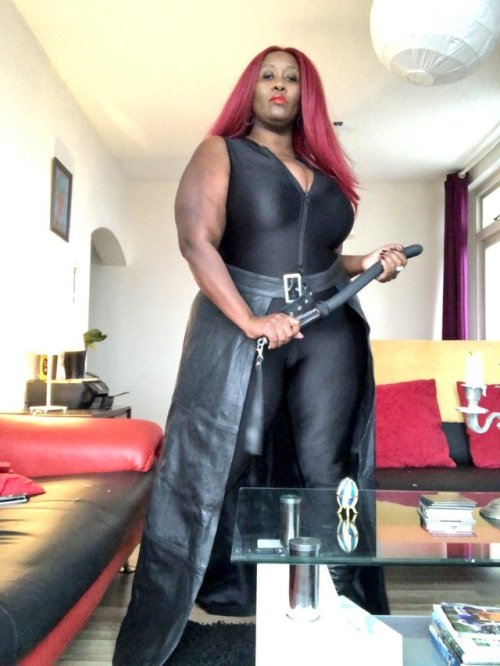 black-woman-dominating-white-man: famousmistresses:Madame Caramel.Dominatrix Black Female Superiorit