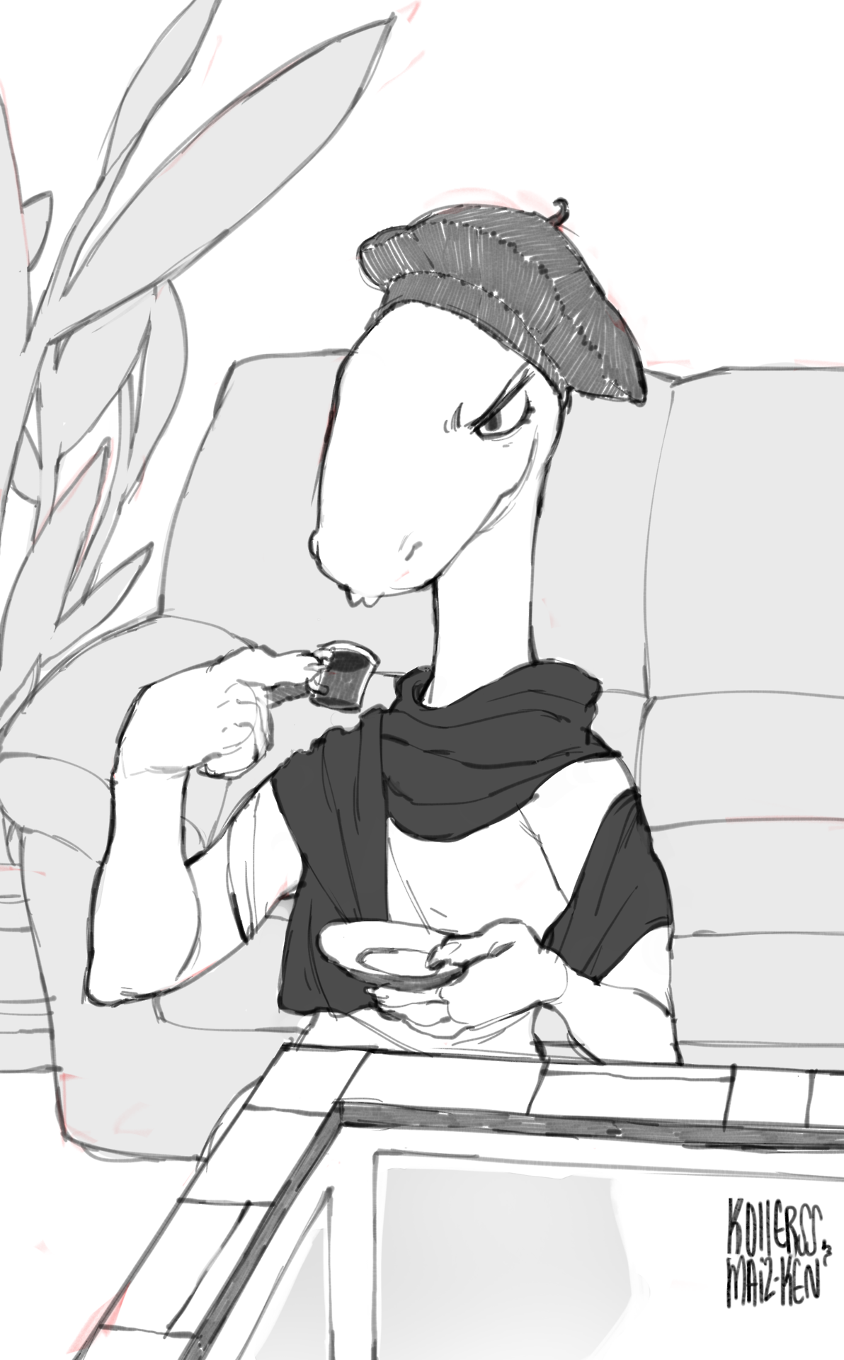 kollerss-arts:  OC’s belongs to their respective ownersFun sketches i did with