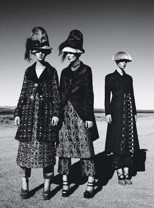 worldsmoda: #flashbackWM  Meghan Collison, Magda Laguinge &amp; Zuzanna Bijoch