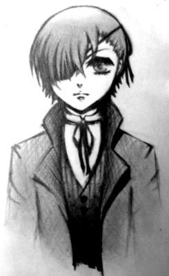 artemisgrace:  Tiny little Ciel drawing from