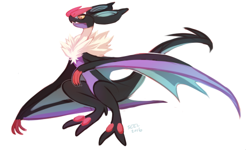 groundlion:  More Pokemon requests from Twitter!   ★ Patreon ★ Twitter ★      that noivern is fab, and girafarig too! 