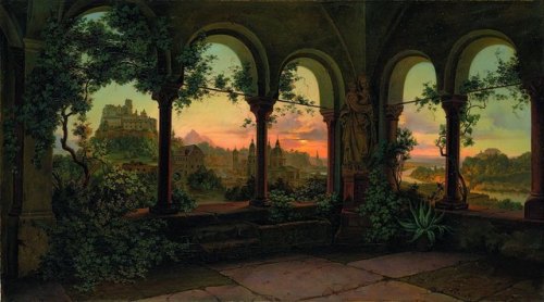 sakrogoat:Georg Pezolt - Salzburg von einer Loggia