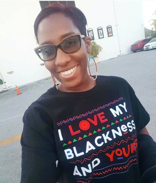 @vikzen_ went to her #wakanda initiation in this dope ass tee and our Ankara inspired hoops!#black