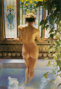 soletitwhip:  Painting by Steve Hanks. A painting. And it’s a water color.  