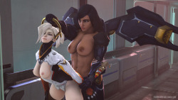 pharah-best-girl:  More Pharmercy fun