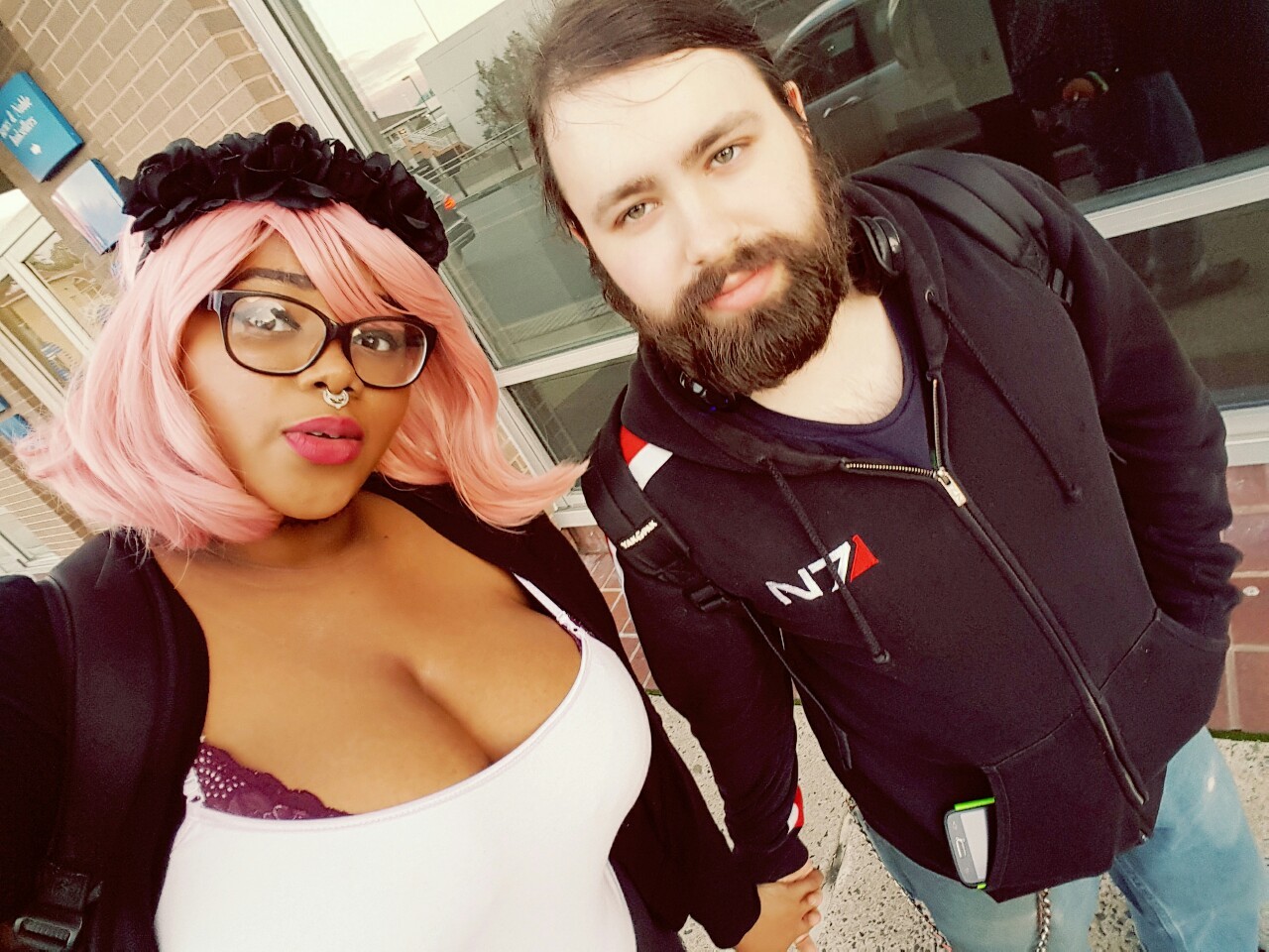 afatblackfairy:  Today was nice 💕 and also filled with sexual tension 😂  😍😍😍😍😍