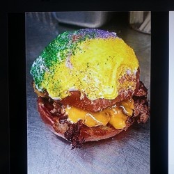 Idk-My-Bff-Nola:  I Have A Duty To Eat The King Cake Burger Tomorrow For Lunch. For