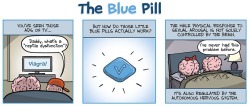 neuromorphogenesis:    How Viagra Works The famous blue pill acts on an enzyme that can block erections (by Dwayne Godwin and Jorge Cham)  Source: Scientific American 