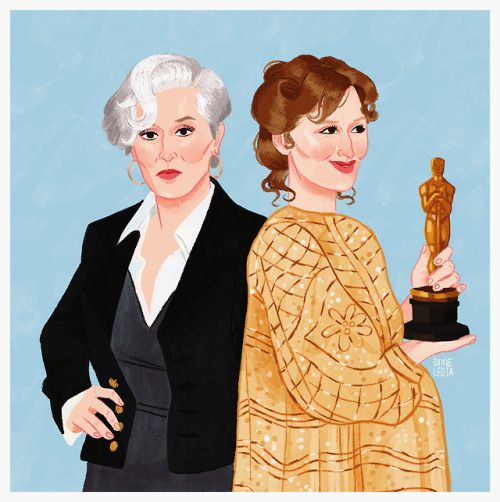 One of illustrations I made for The Mother Mag. This time with the amazing Meryl Streep.