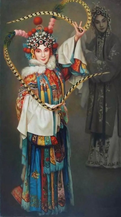 changan-moon:Beijing opera | Jingju | 京剧    by Chinese artist 姜迎久Jiang Yingjiu