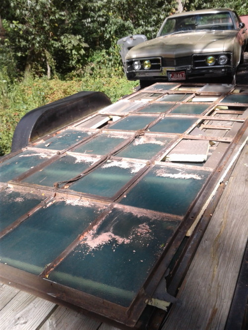 Construction is underway! I also discovered that an old boat light that I have matches the glass rea