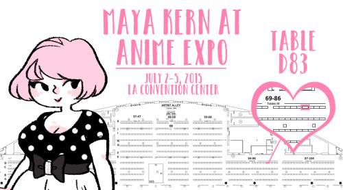 hey, all! anime expo is this week and i’m so excited!i’ll be at table D83 all weekend selling everyt