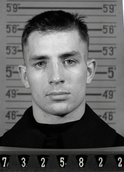 fuckyeahhistorycrushes:  Jack Kerouac’s Naval Reserve Enlistment Mugshot, 1943   