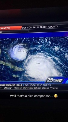 Well Andrew Was One Of The Worst Hurricanes Florida Has Had And Irma Is Twice The