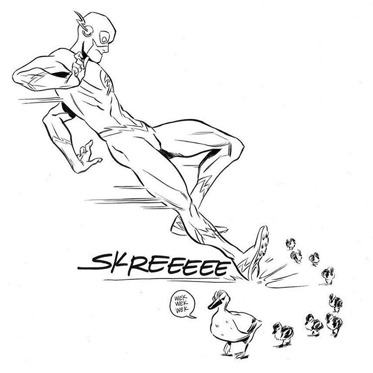 hannahblumenreich:  f is for flash #inktober