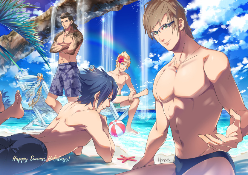 hinoe-0:  Happy Summer Holidays!This work was one of the previous month rewards at