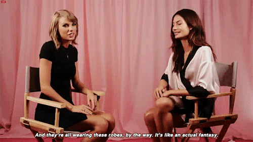 femmetay:femmetay:femmetay:taylor swift shamelessly describing a victoria’s secret fantasy with lily