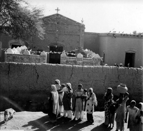 A church in a Christian-majority village near Gojra in Punjab, Pakistan (1957)